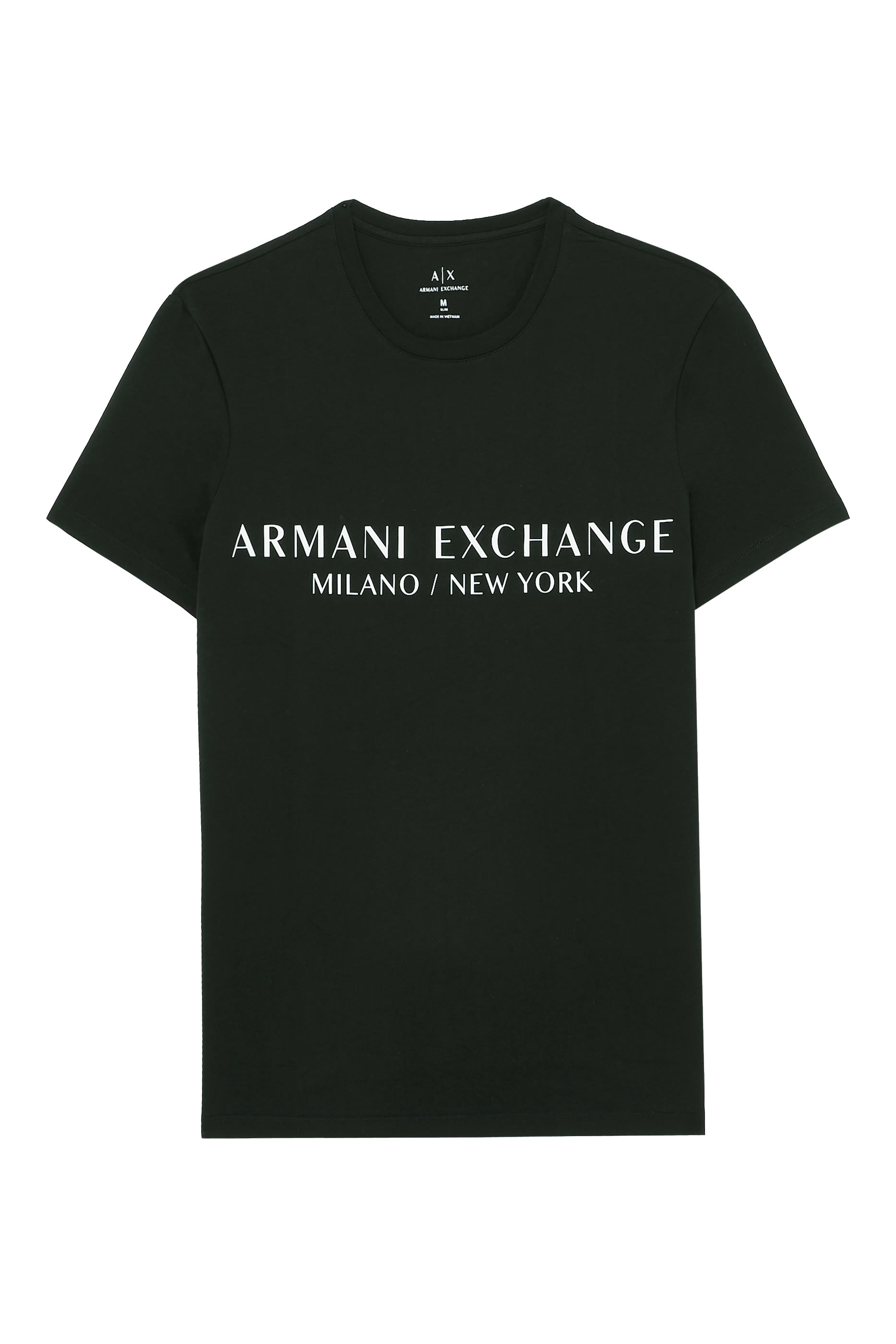 تيشيرت بشعار الماركة بقصة عادية