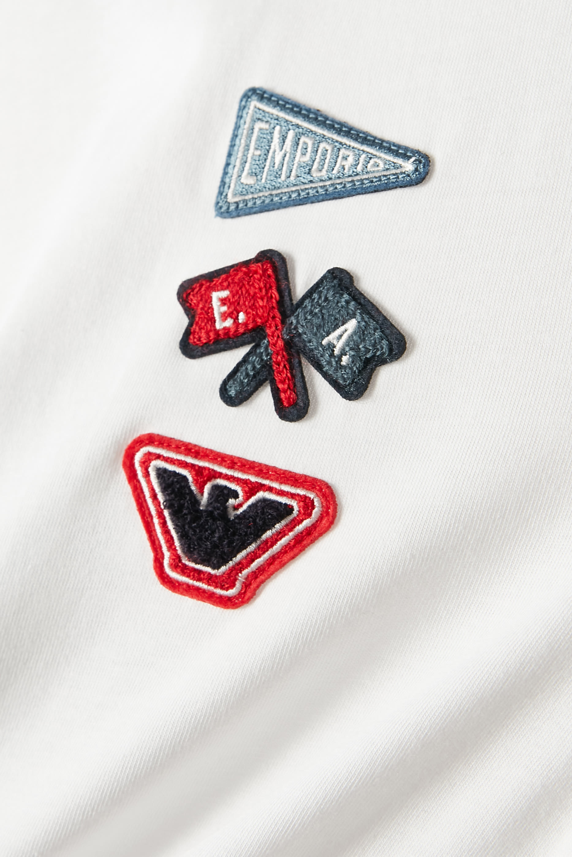 تيشيرت برقعة شعار الماركة جرسيه للأطفال