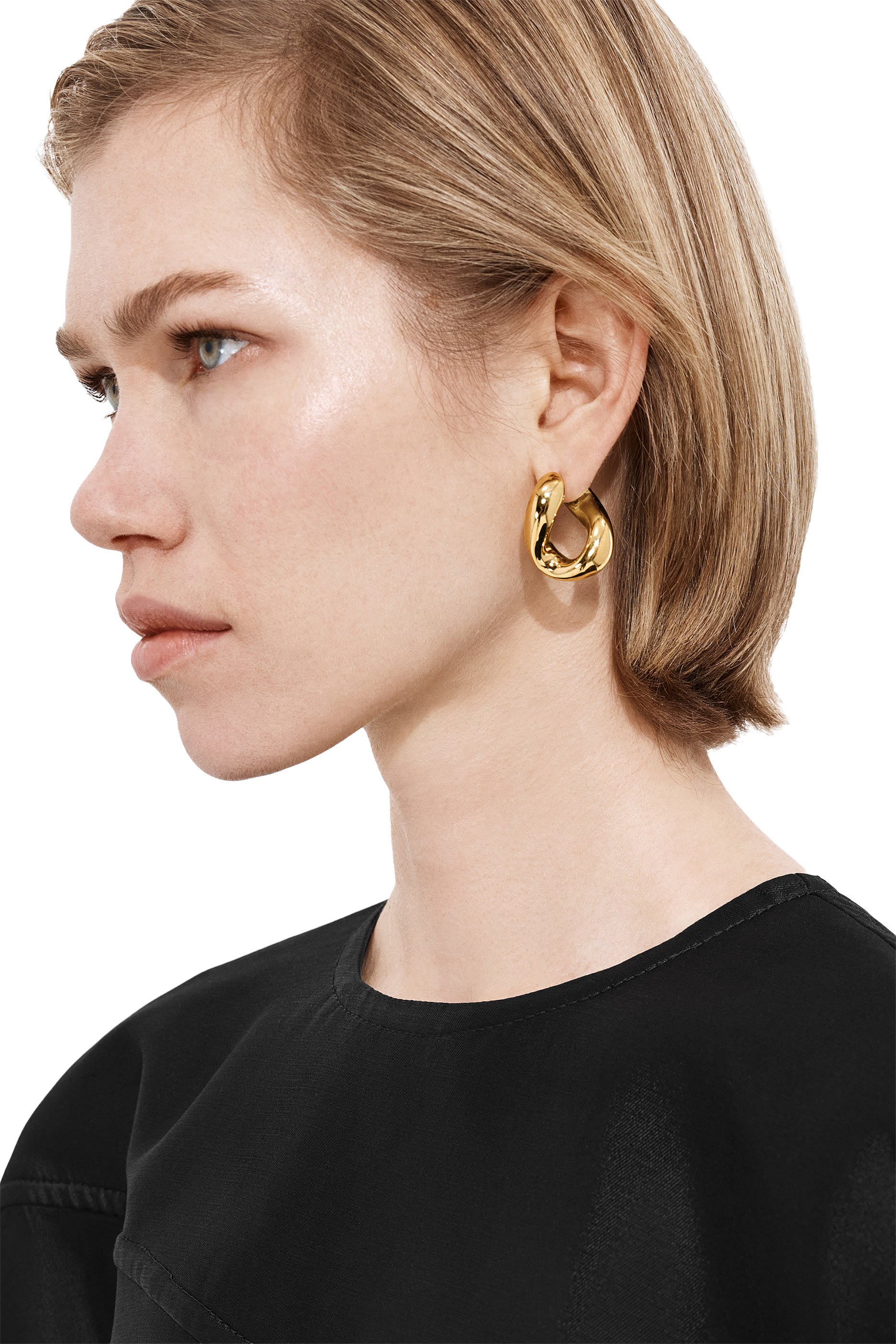 أقراط بريزما، فضة إسترلينية مطلية بالذهب عيار 18 قيراط