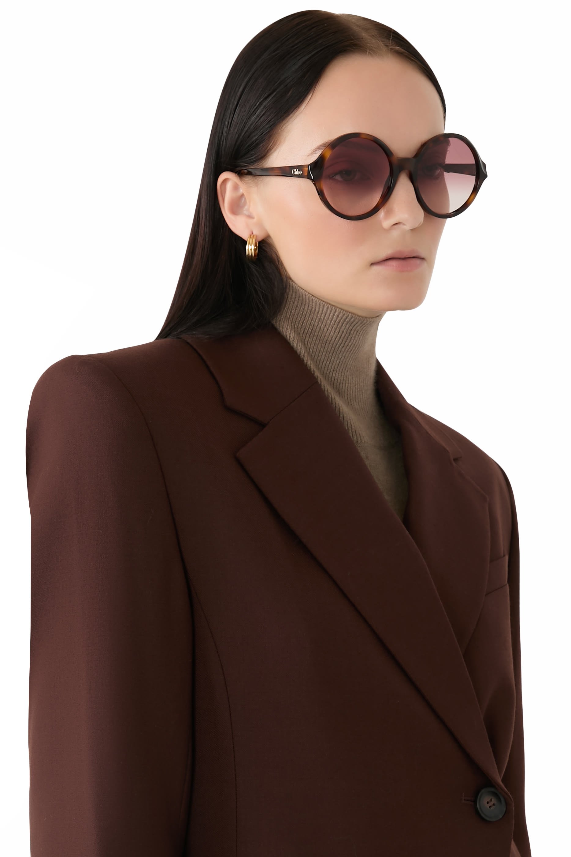 نظارة شمسية سالومي بإطار مستدير