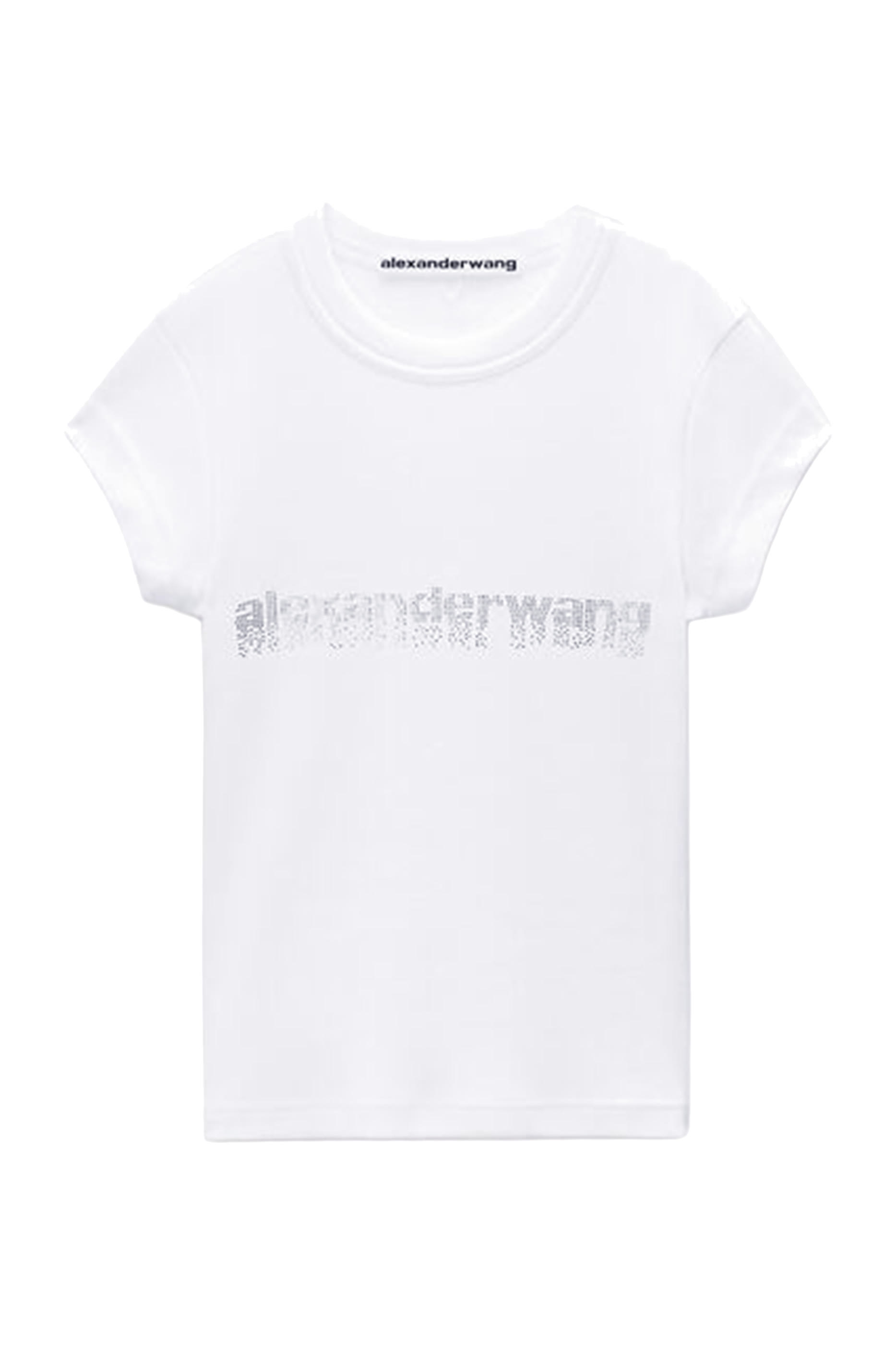 تيشيرت قصير بزينة غرافيكية مثبتة حراريا