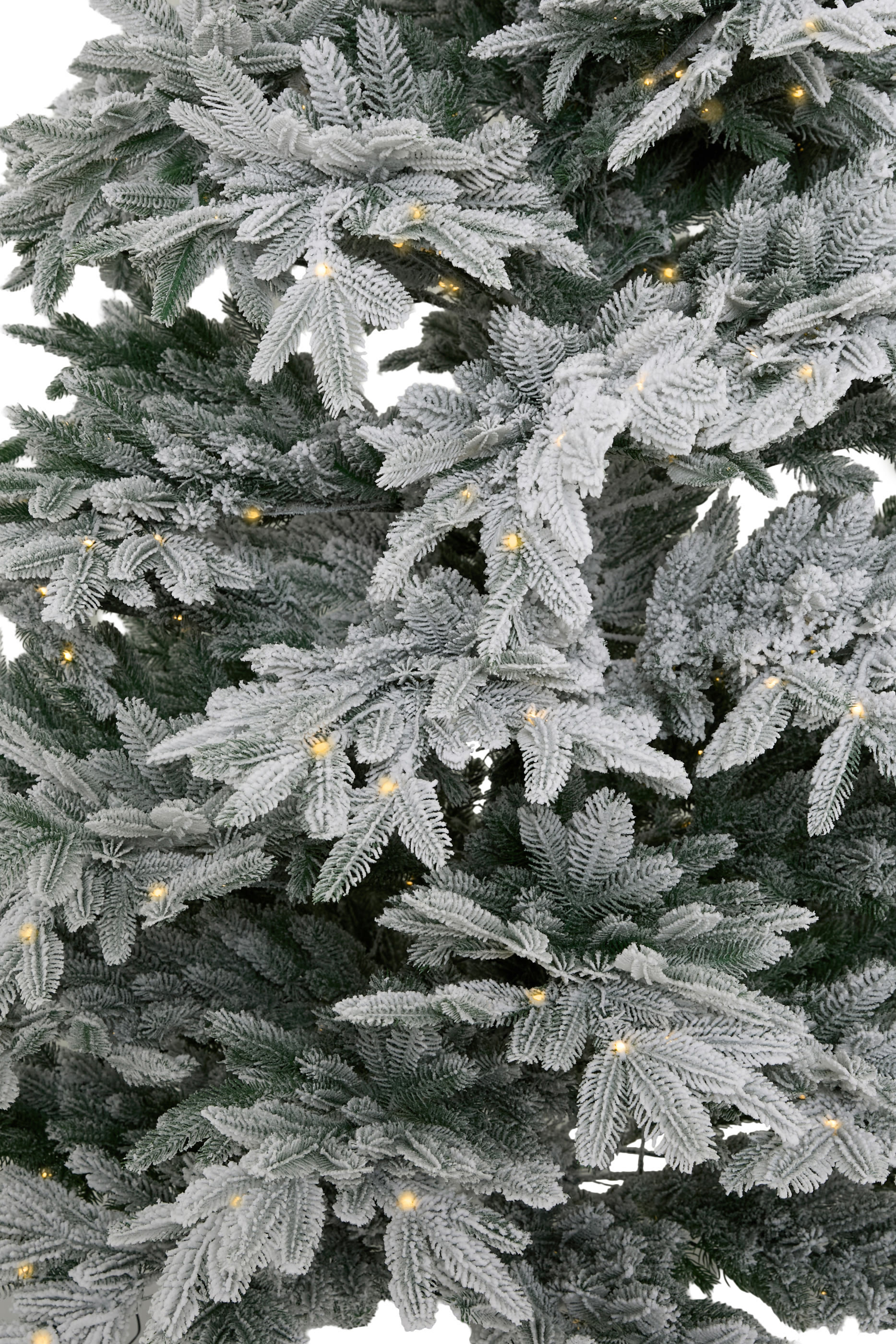 شجرة إيليت اصطناعية فاخرة مزينة بثلج وإضاءة LED