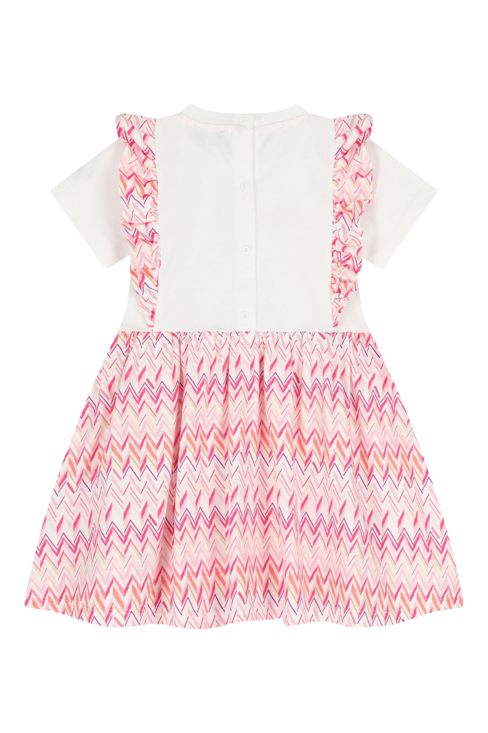 فستان بنقشة خطوط متعرجة للأطفال