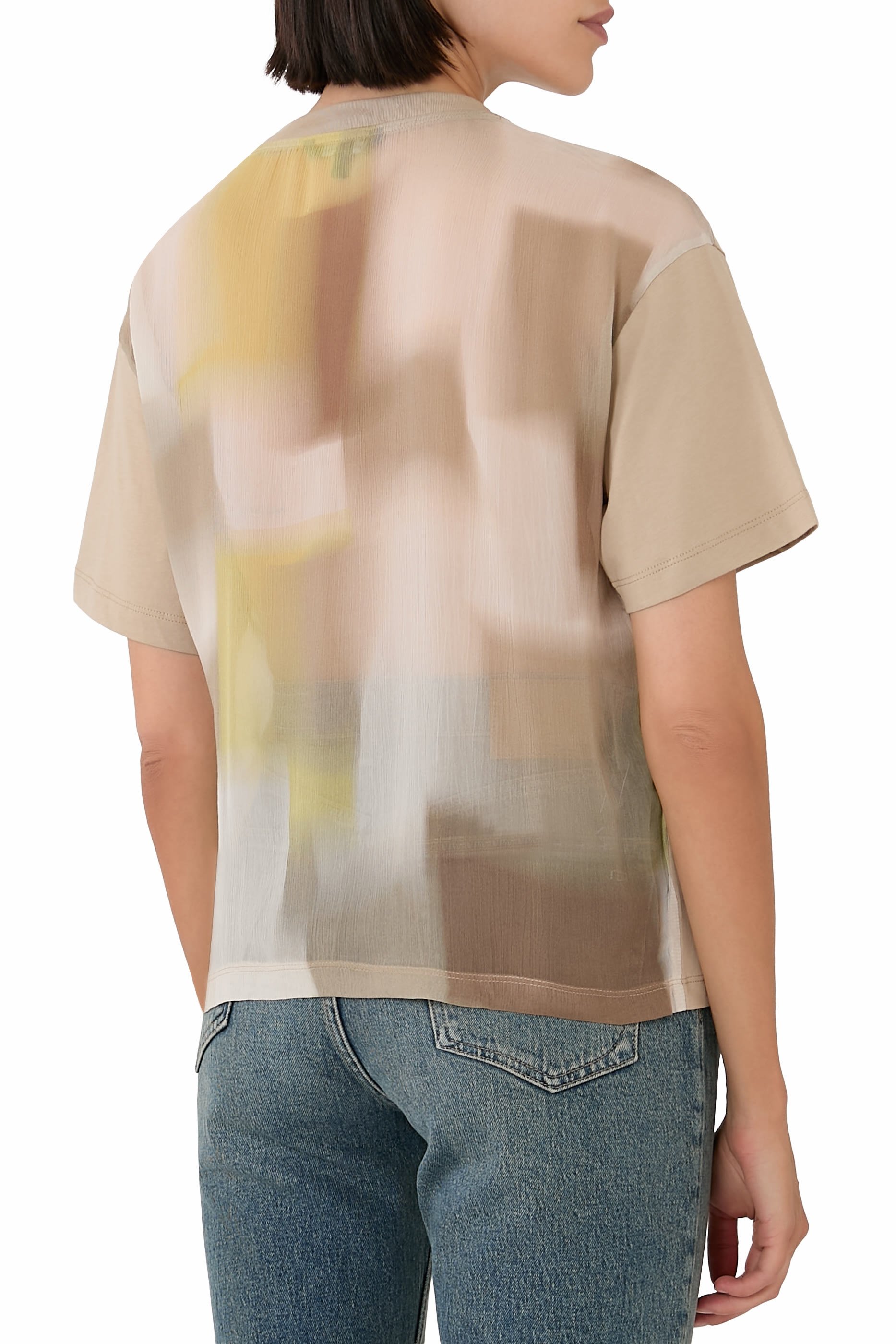 بلوزة منسوجة بشعار الماركة للمناسبات