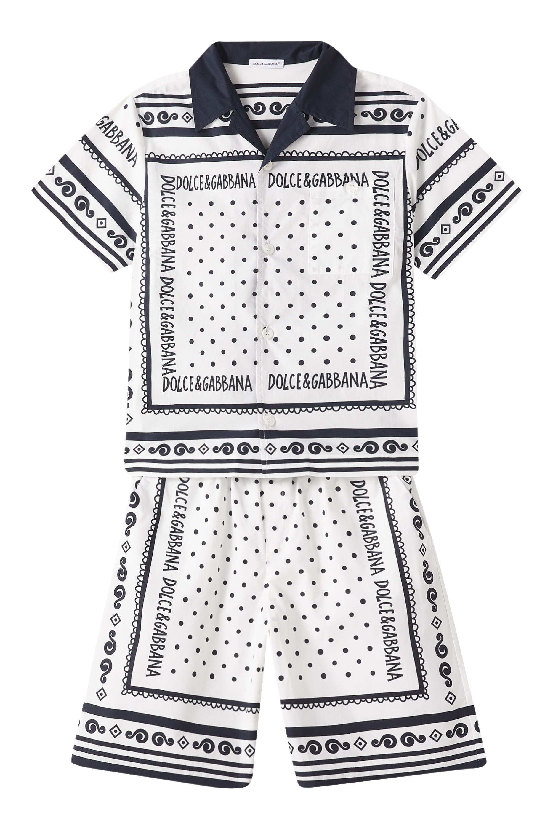 شورت رياضي بطبعة باندانا للأطفال