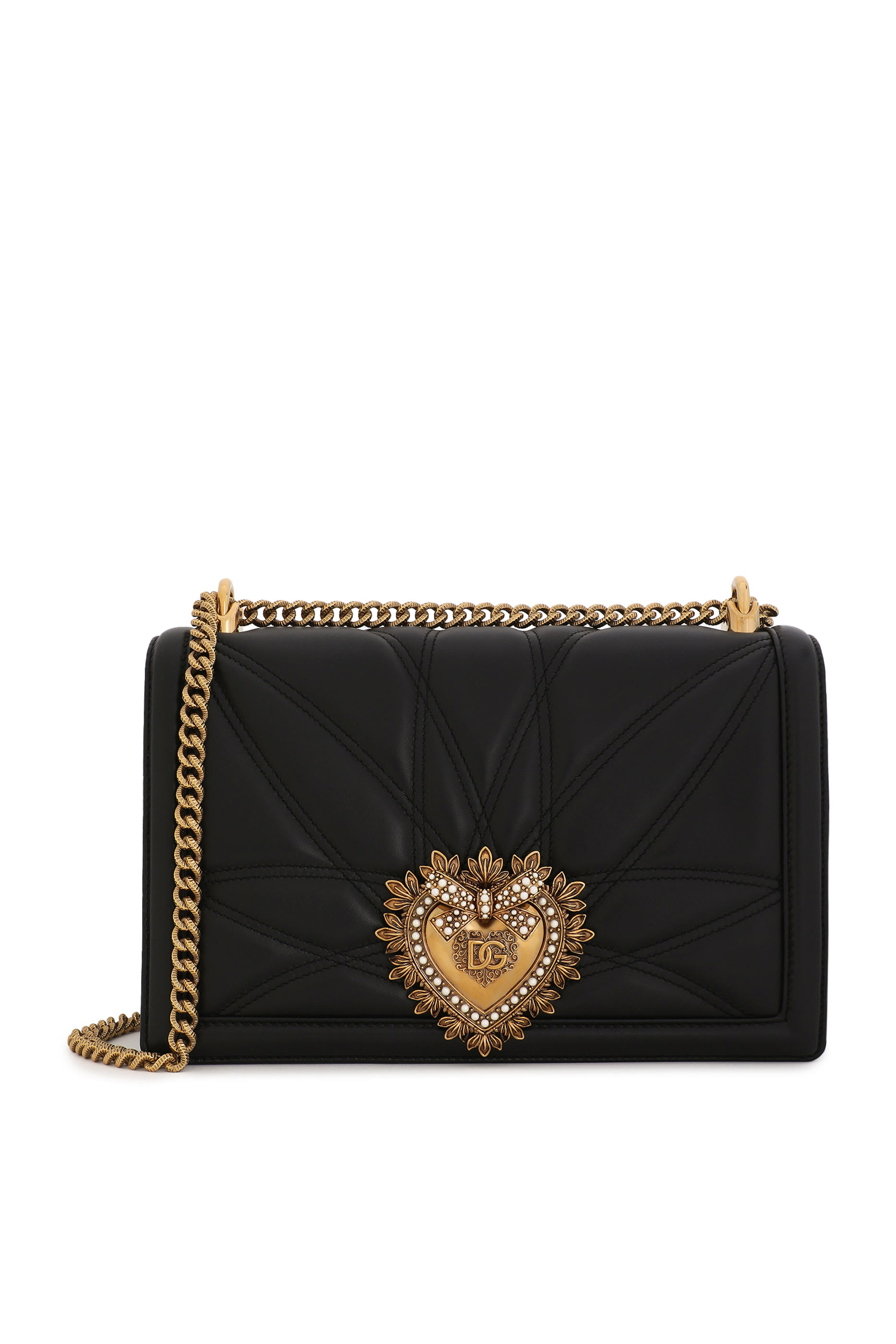 حقيبة ديفوشن كبيرة بتصميم مبطن جلد نابا لامع