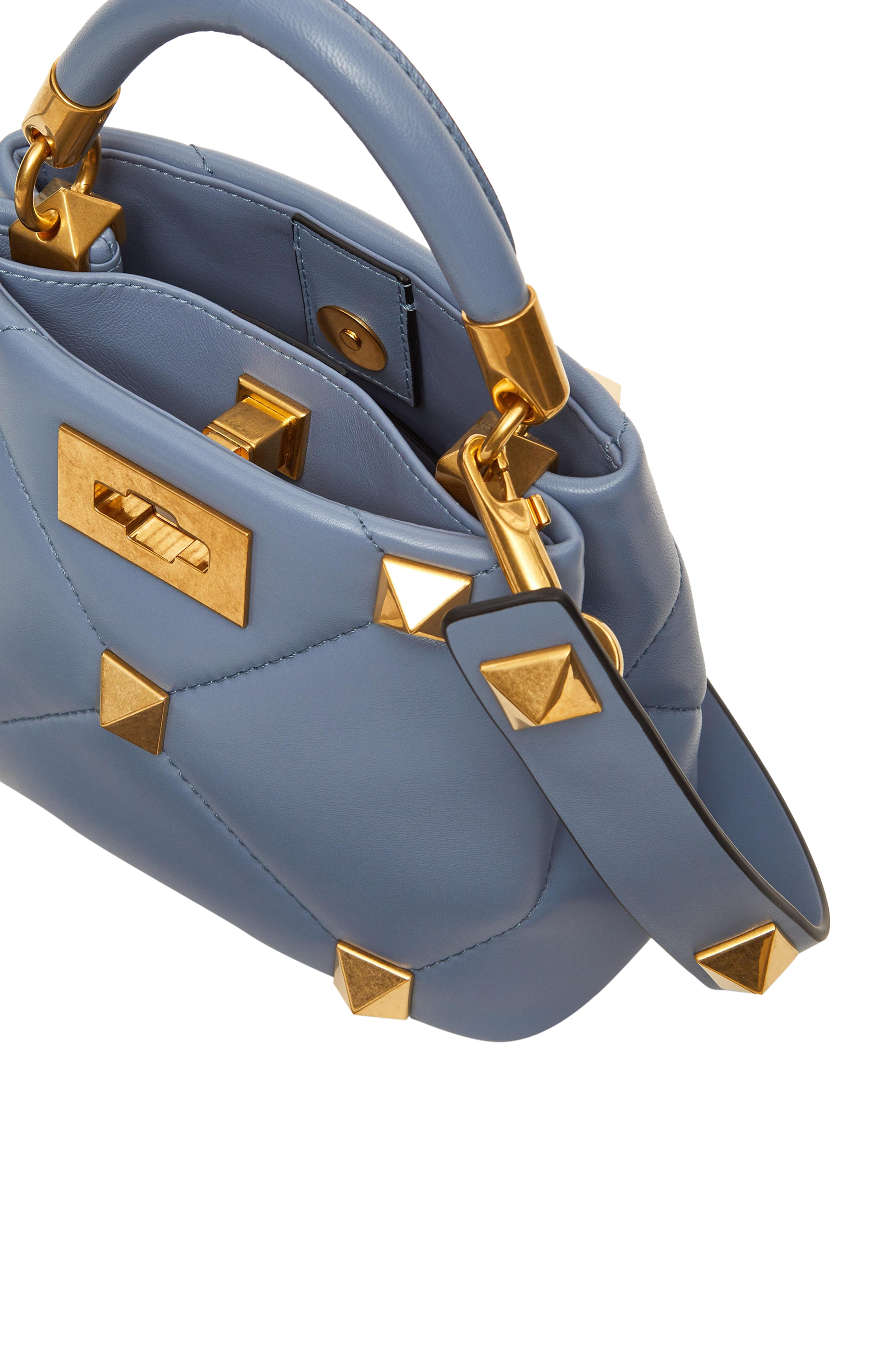 حقيبة فالنتينو غارافاني رومان صغيرة بيد علوية وحلي