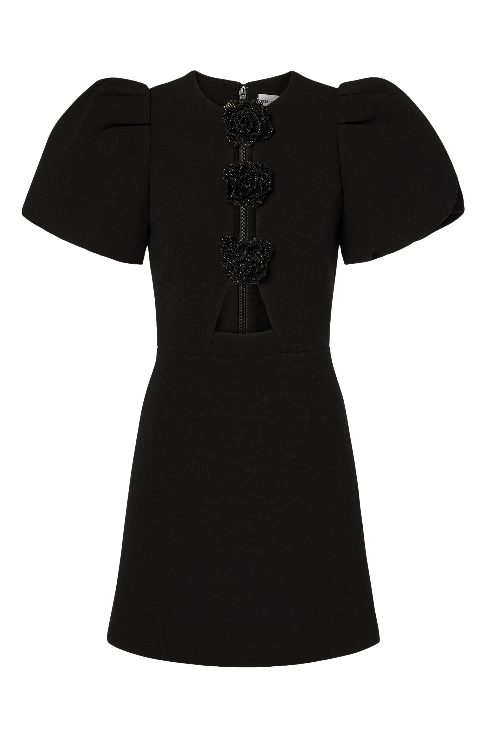 فستان أوبري قصير بزهور