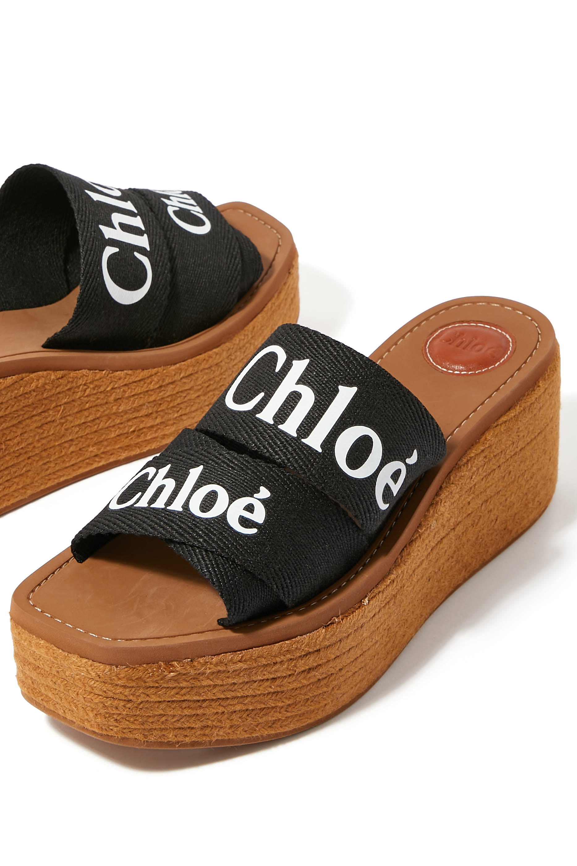 حذاء إسبادريل وودي 75 بكعب ويدج كتان