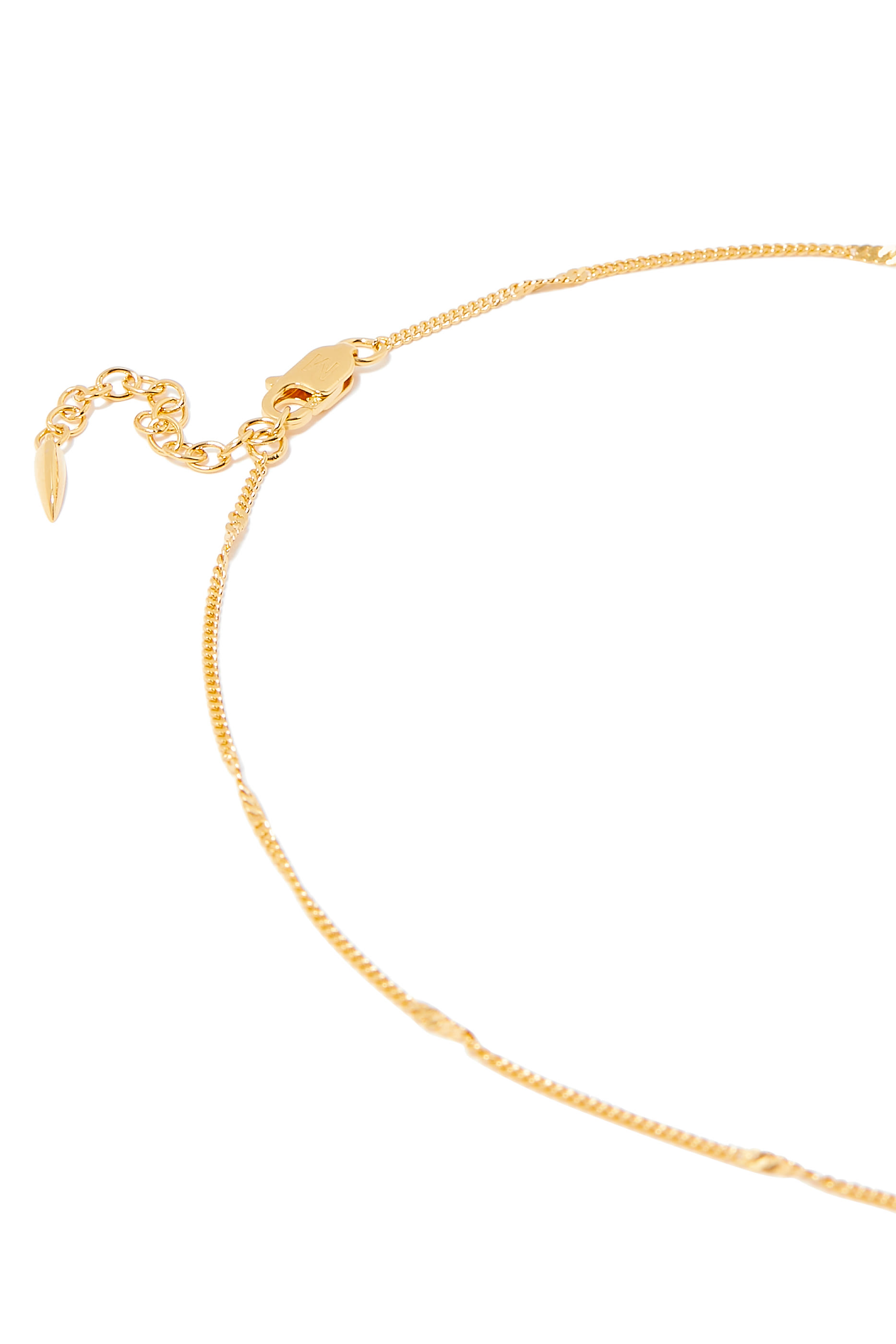 قلادة بسلسلة ملفوفة ولؤلؤ باروكي