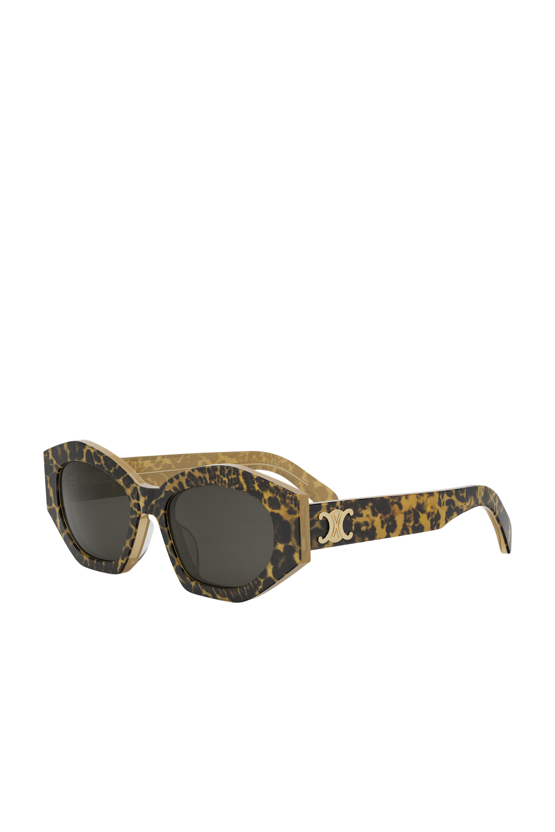 نظارة شمسية بشعار تريومف وإطار مستطيل