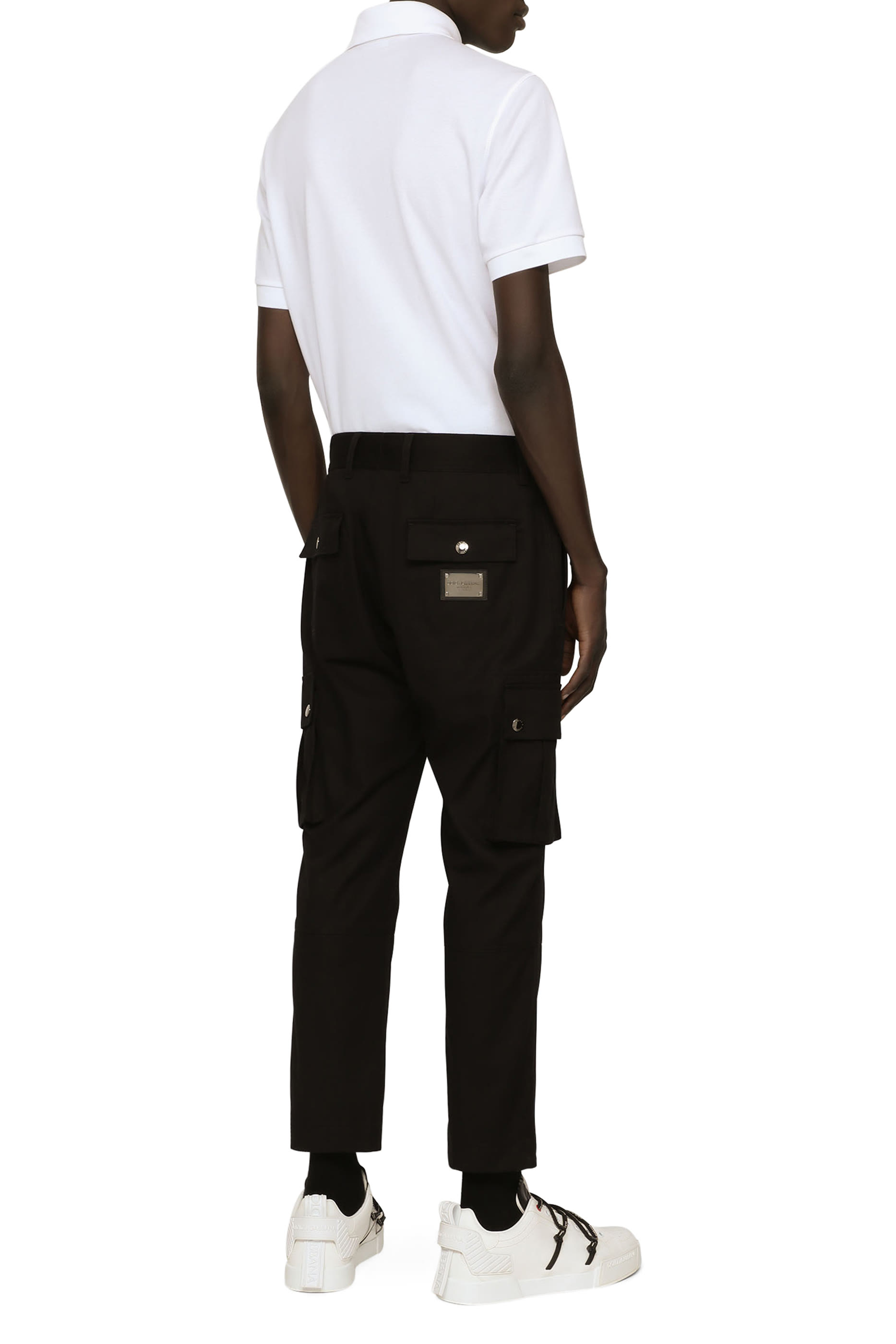 قميص بولو بيكيه قطن بشعار الماركة