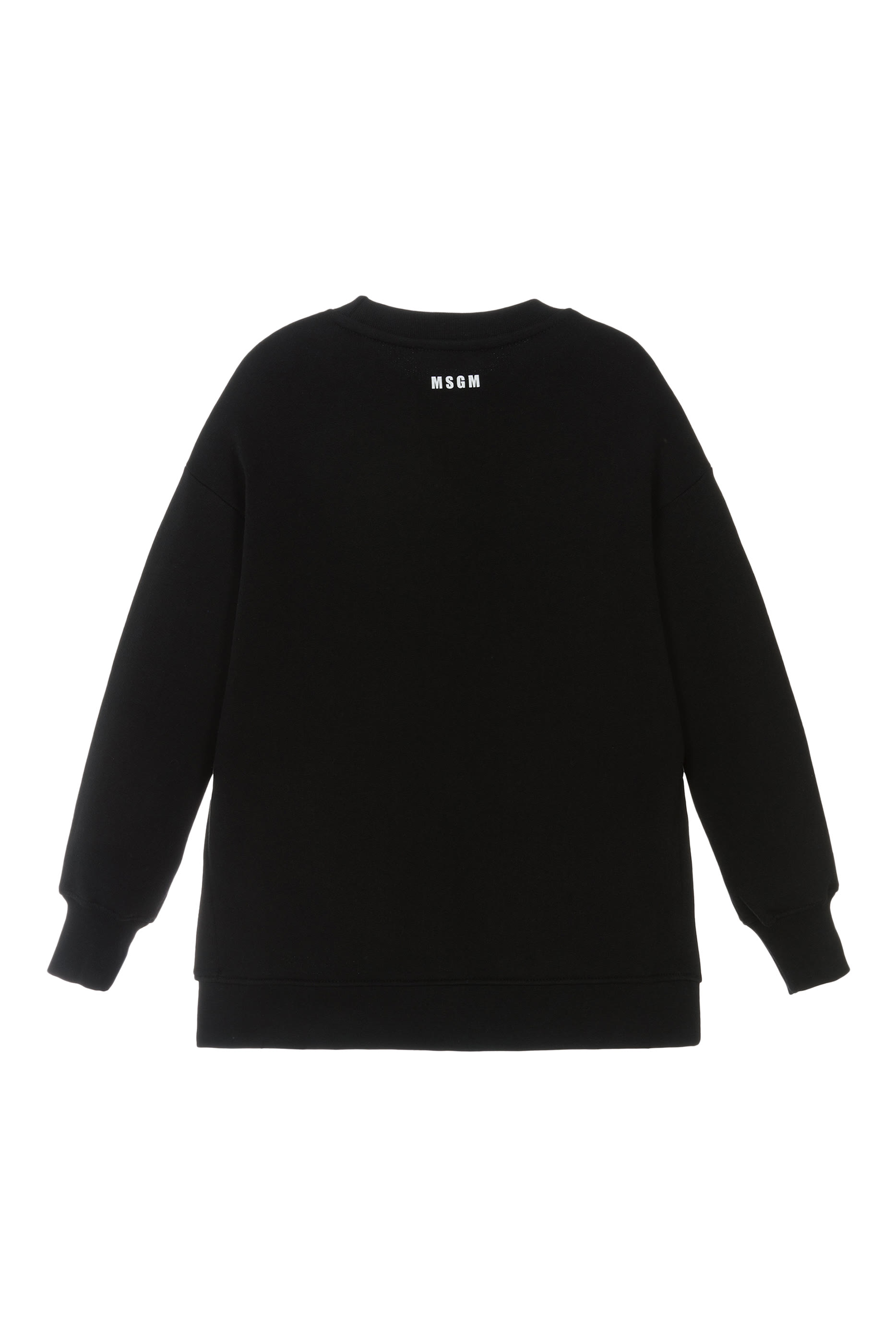 سويت شيرت بياقة ضيقة وطبعة شعار الماركة للأطفال