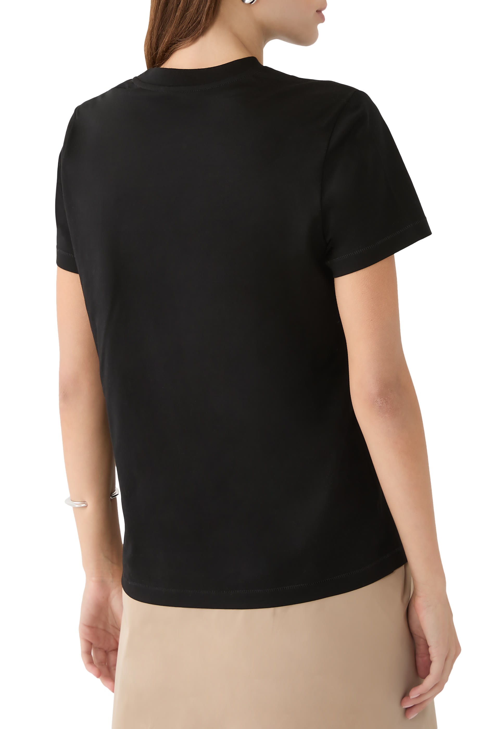 تيشيرت مطرز بالخرز قطن