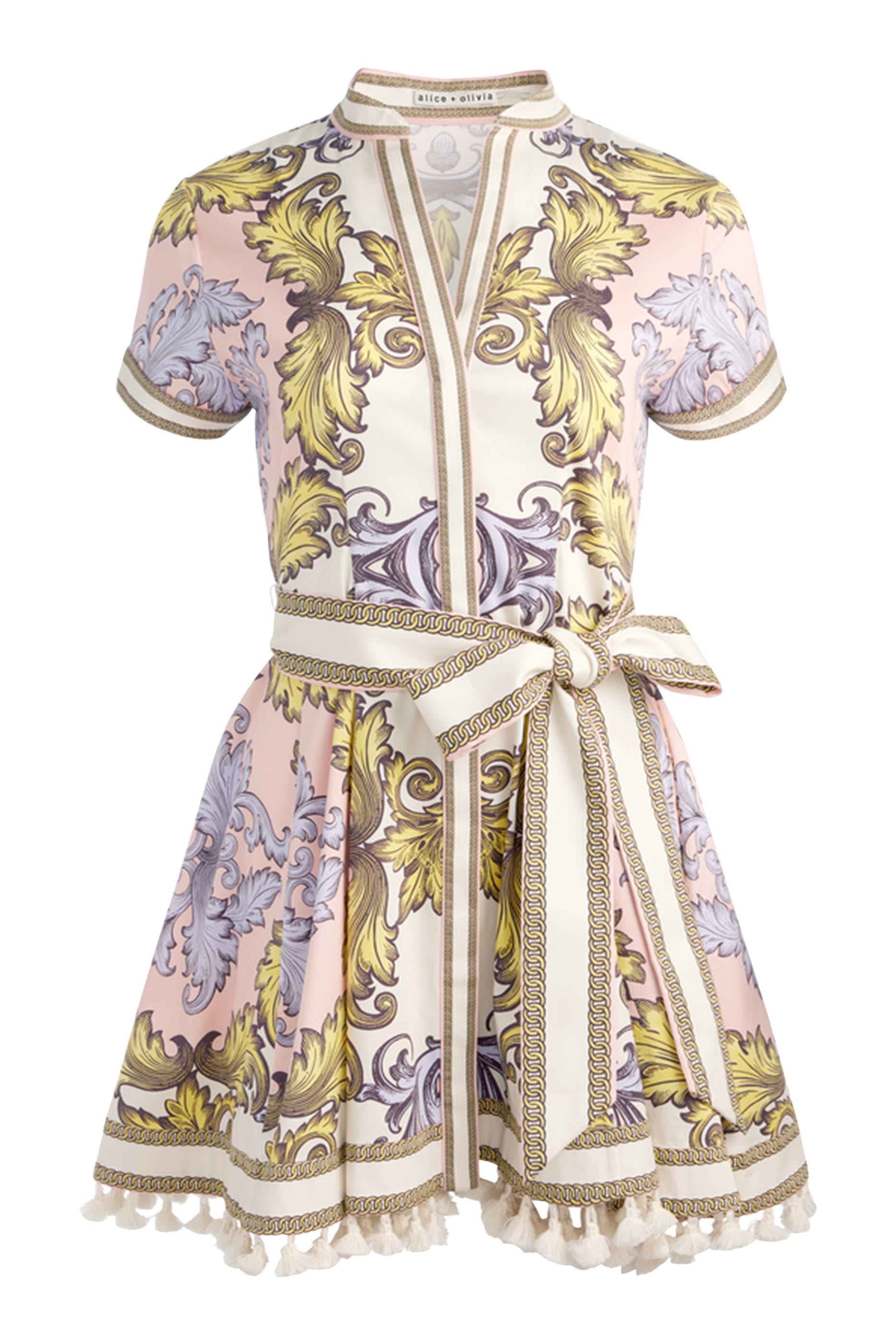 فستان لاكي قصير بتصميم قميص