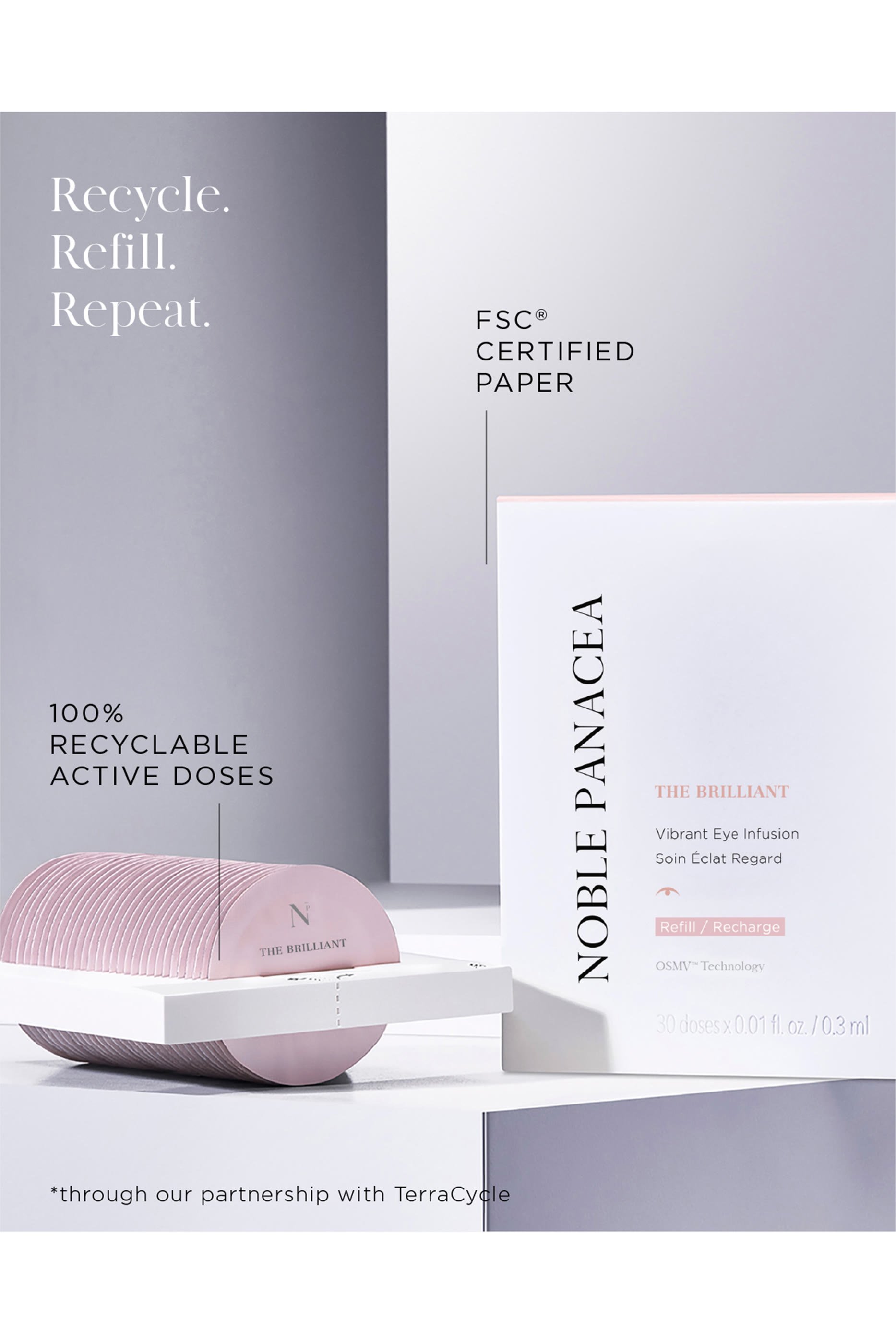 عبوة إعادة ملء كريم العين بريليانت فايبرنت