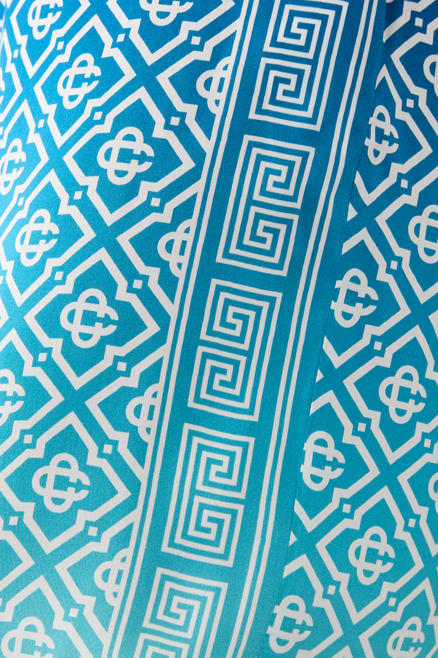 بنطال حرير جاكار بلون متدرج