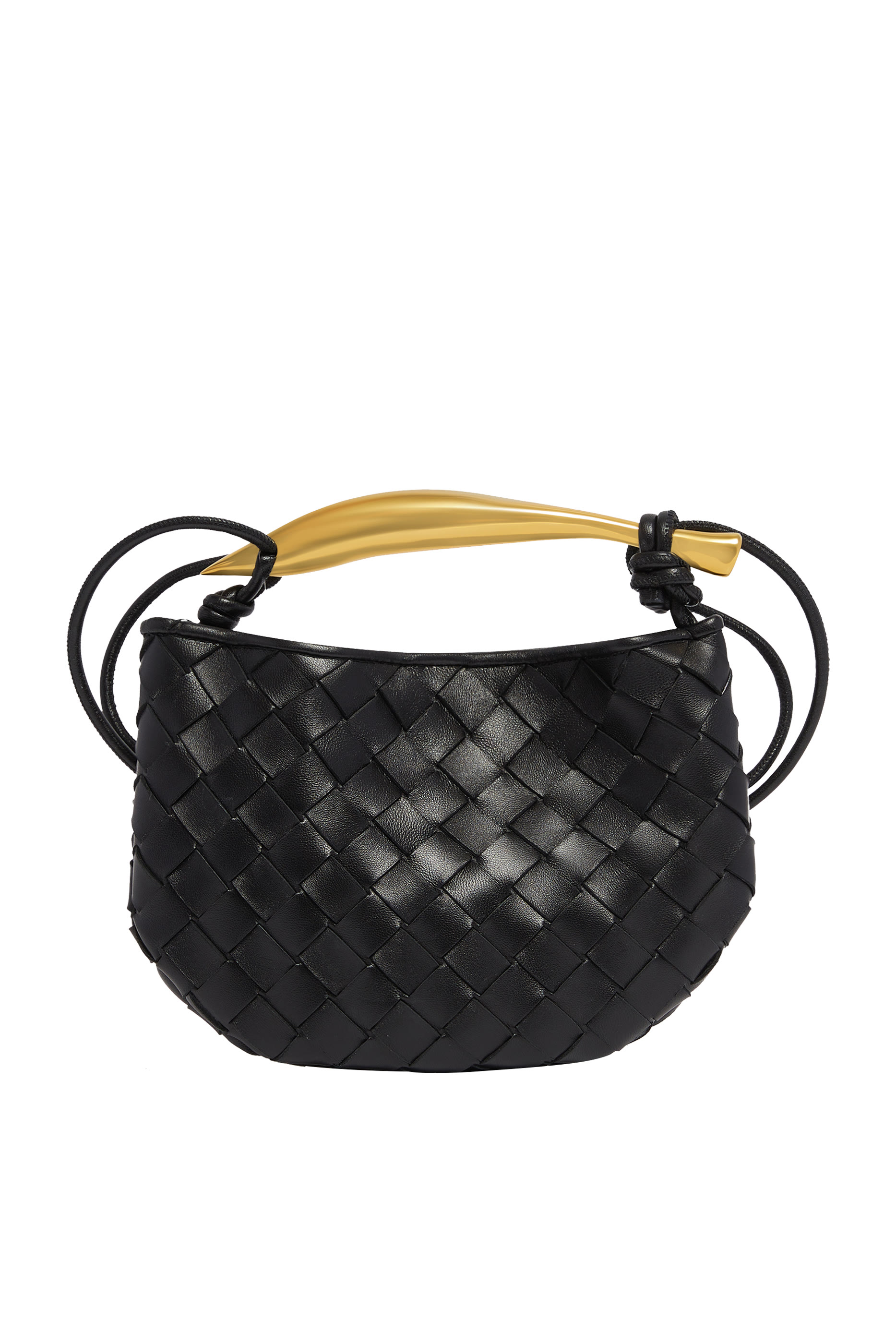 حقيبة ساردين صغيرة جلد مجدول