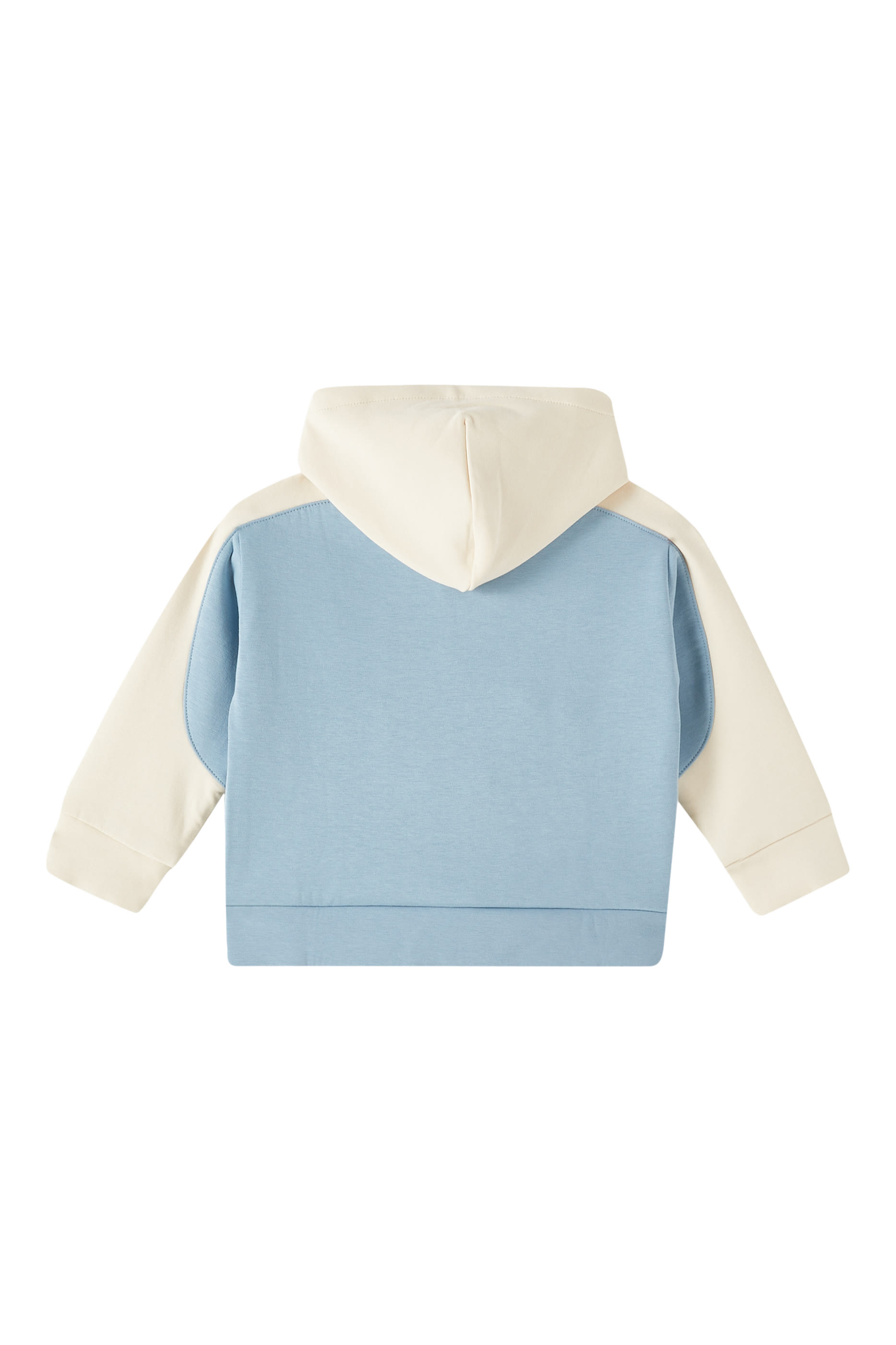 سويت شيرت بغطاء رأس بشعار الماركة للأطفال