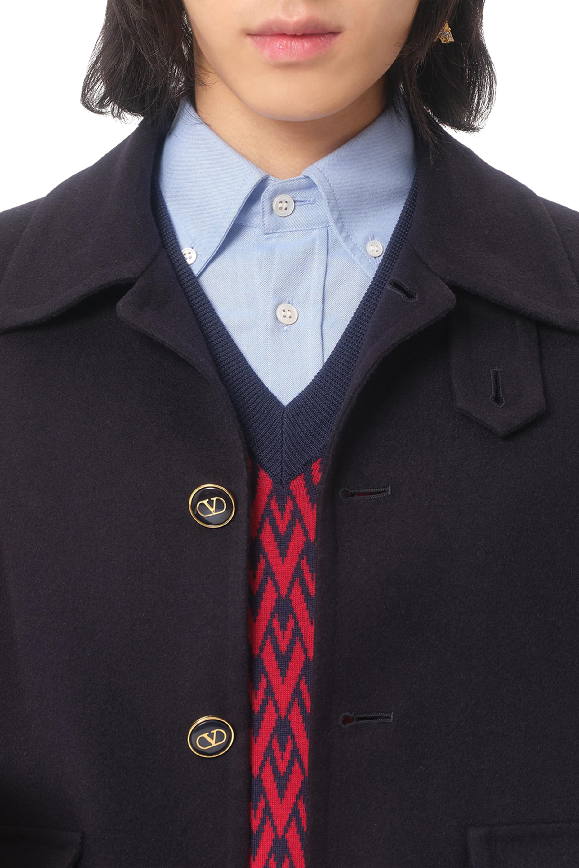 كنزة صوف مزينة كليا بنقشة شعار الماركة جاكار