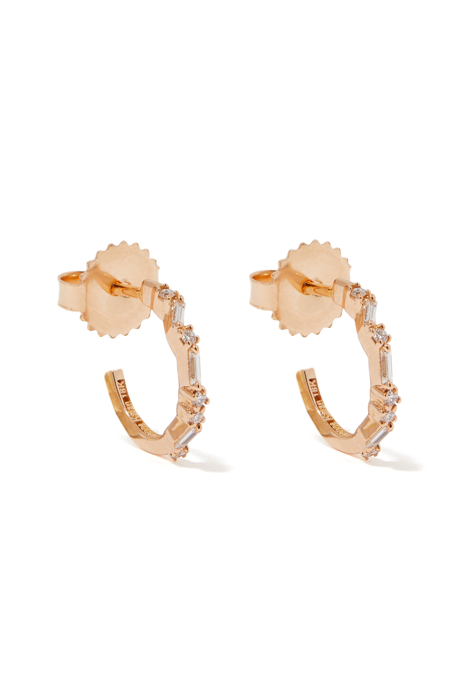 أقراط فايروركس دائرية مرصعة بالماس