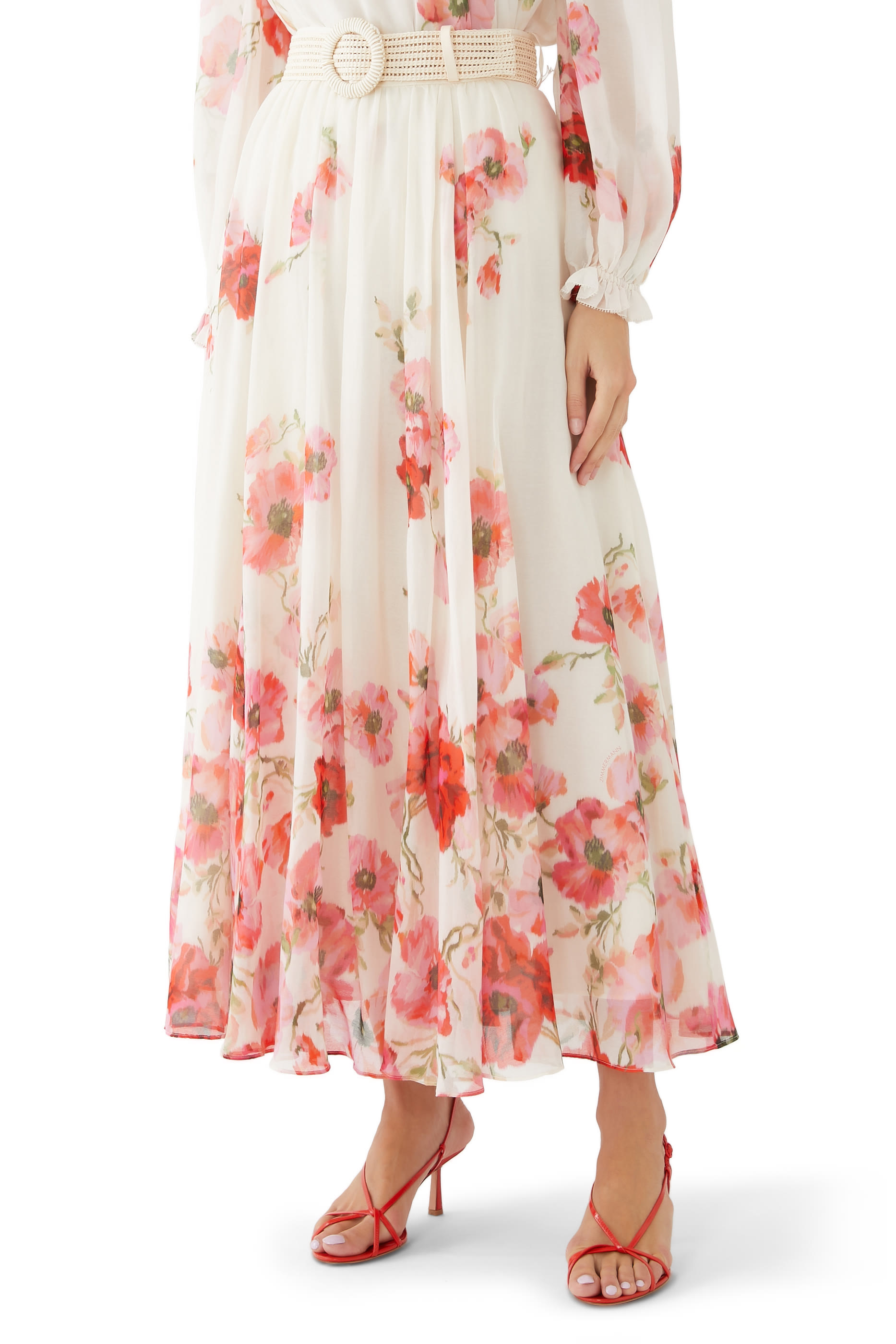 تنورة لايت برست طويلة