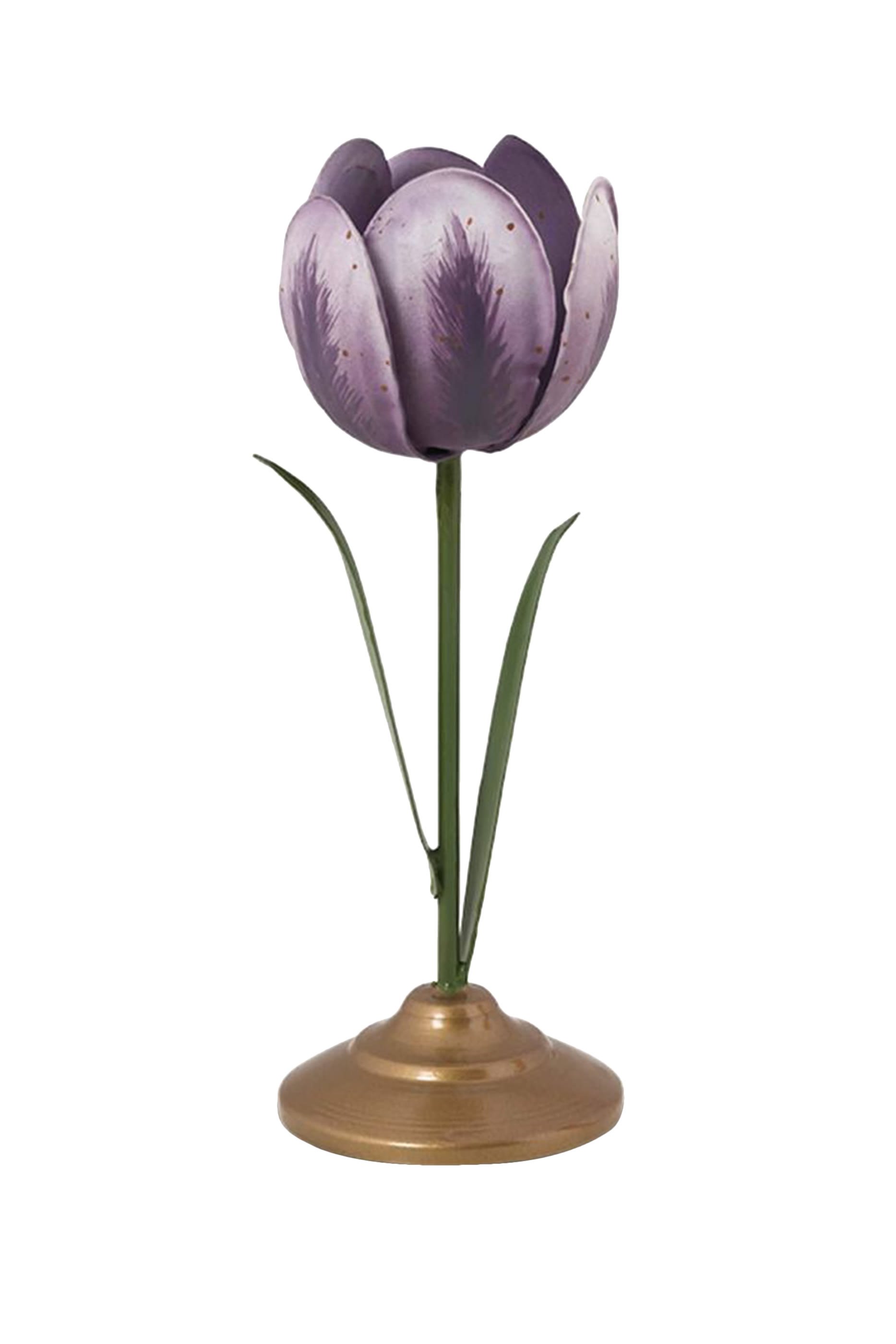 طقم حوامل شموع بتصميم زهرة التوليب