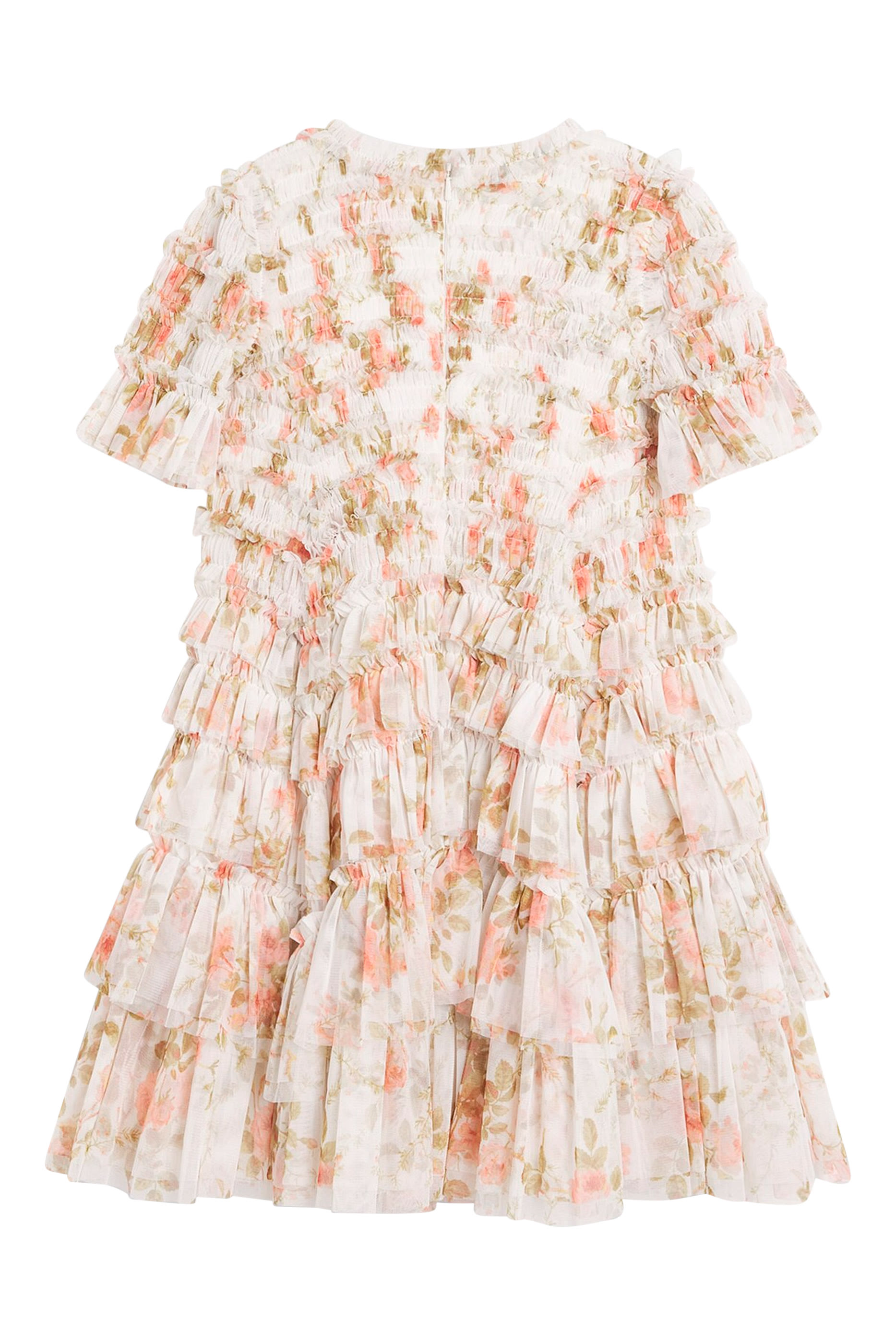 Kids Summer's Rose Valentine Ruffle Gown