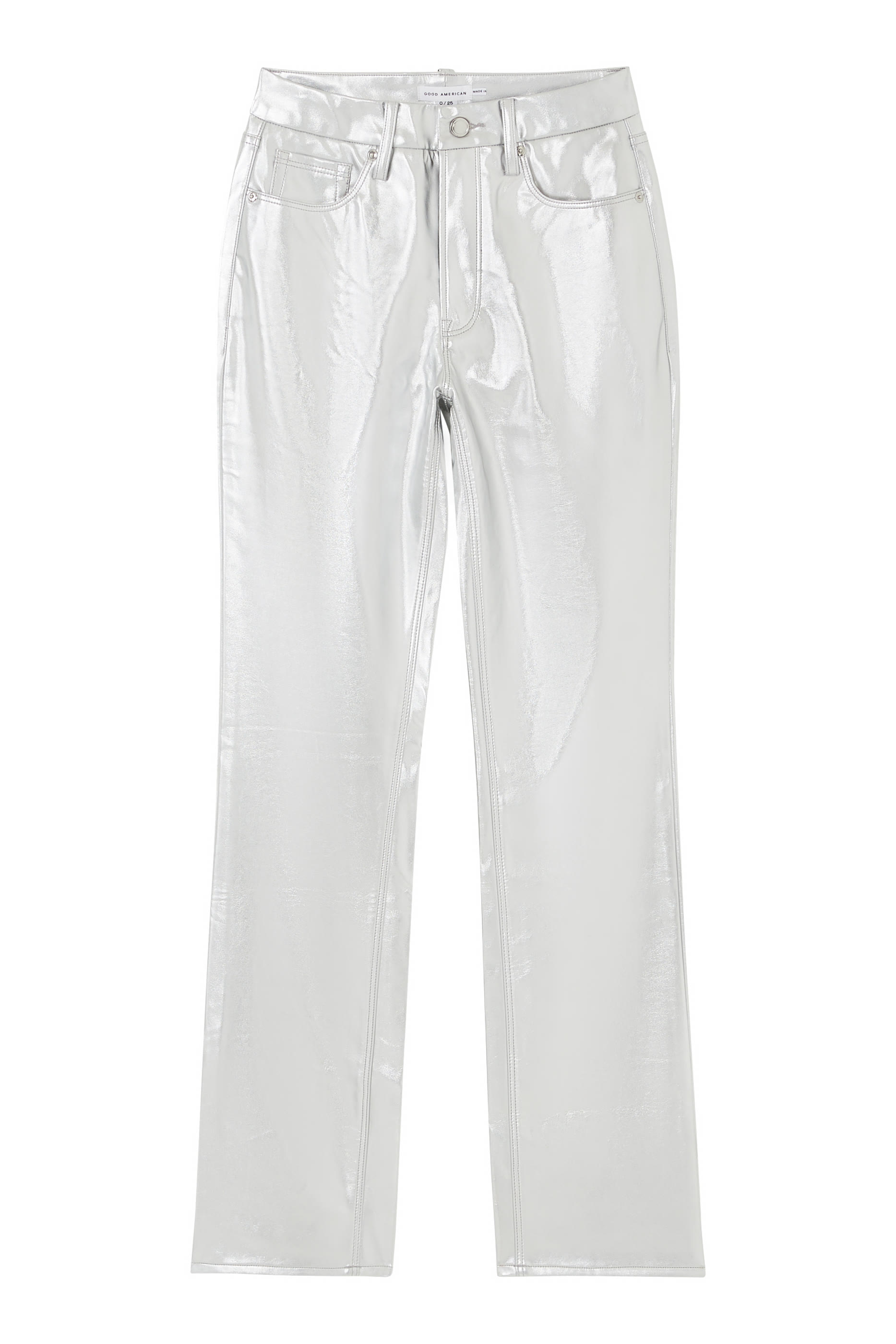 بنطال جلد صناعي لامع