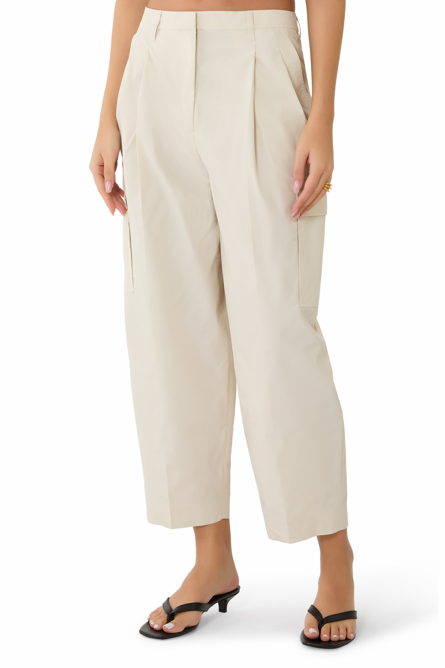 بنطال كارغو بوبلين