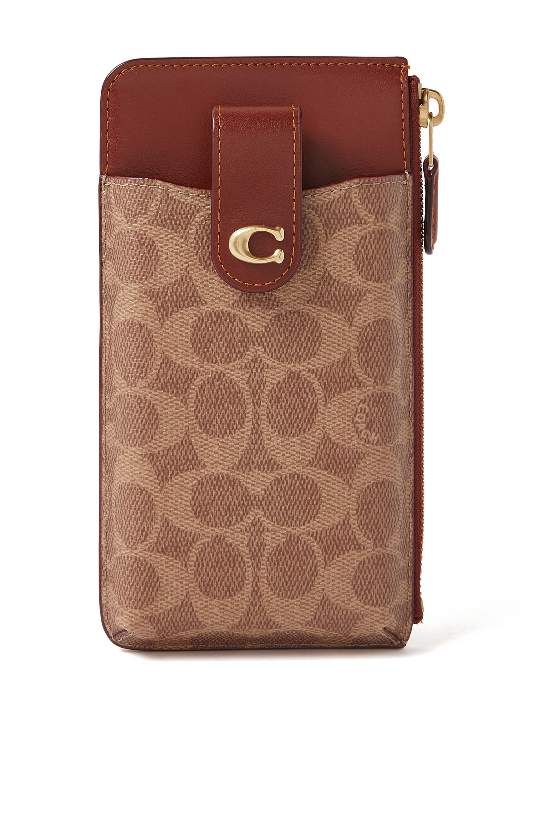 محفظة ايسنشل للهاتف بشعار الماركة قماش قنب