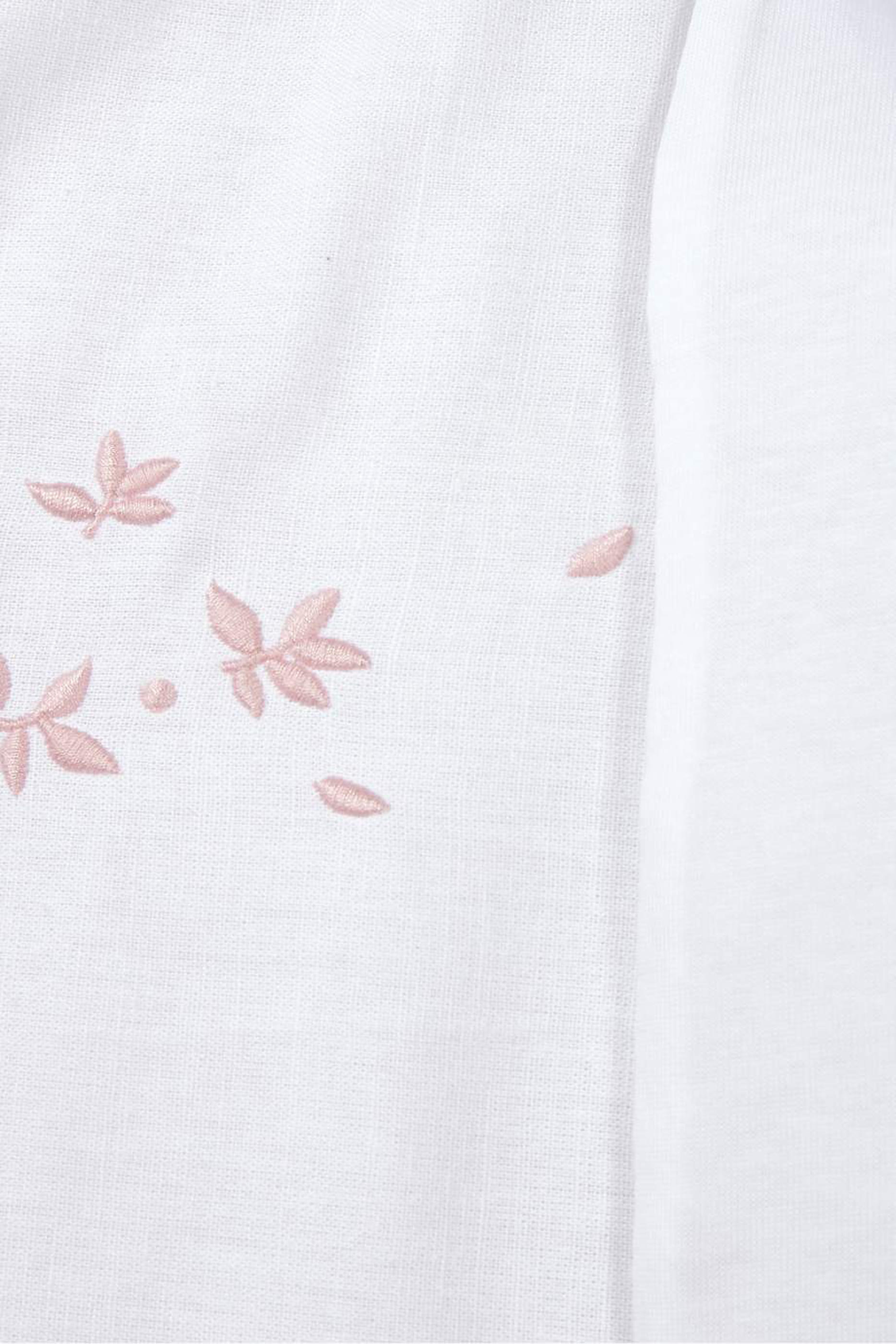 بطانية كتان بنقشة أوراق شجر