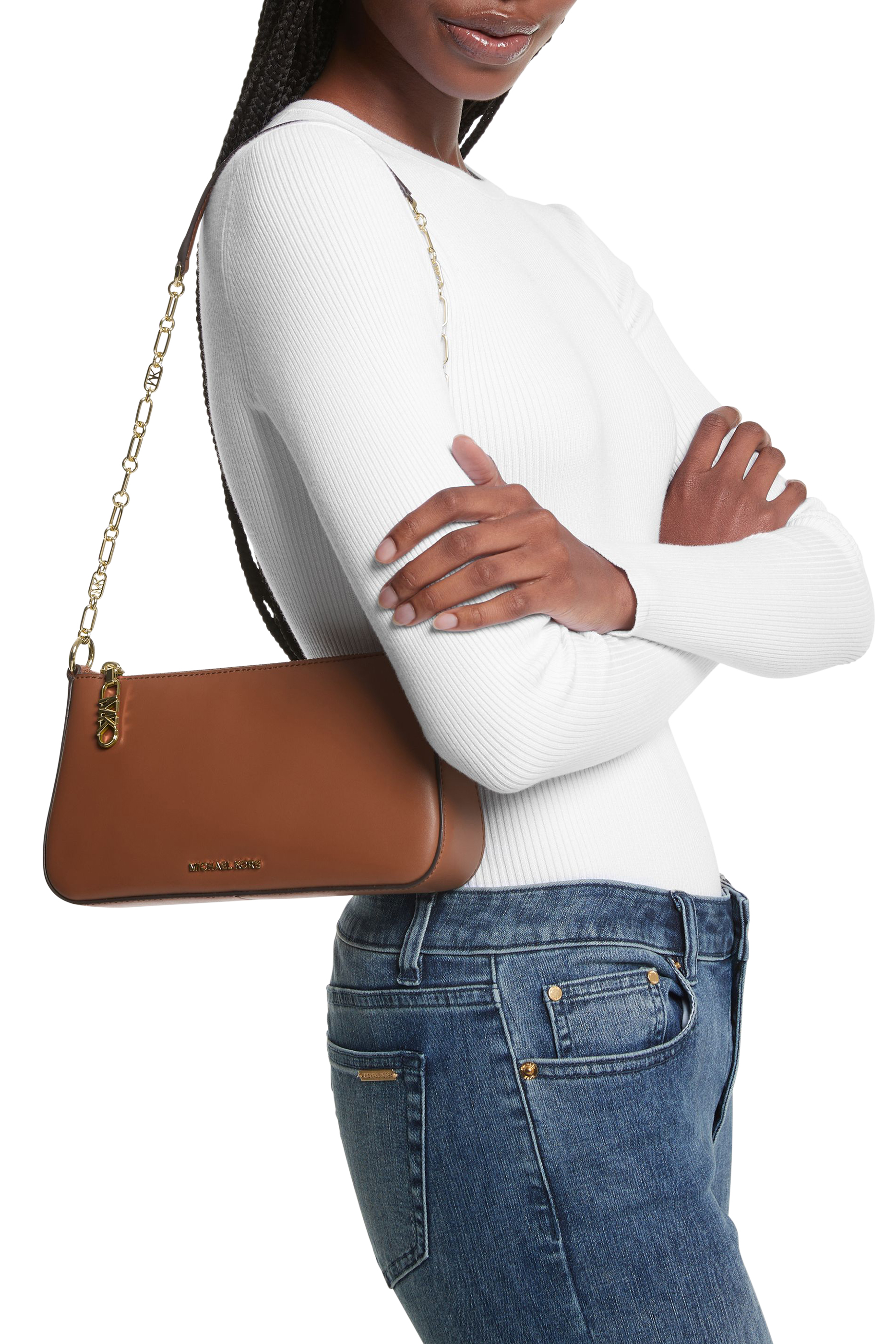 حقيبة بوشيت امباير متوسطة الحجم بسلسلة جلد