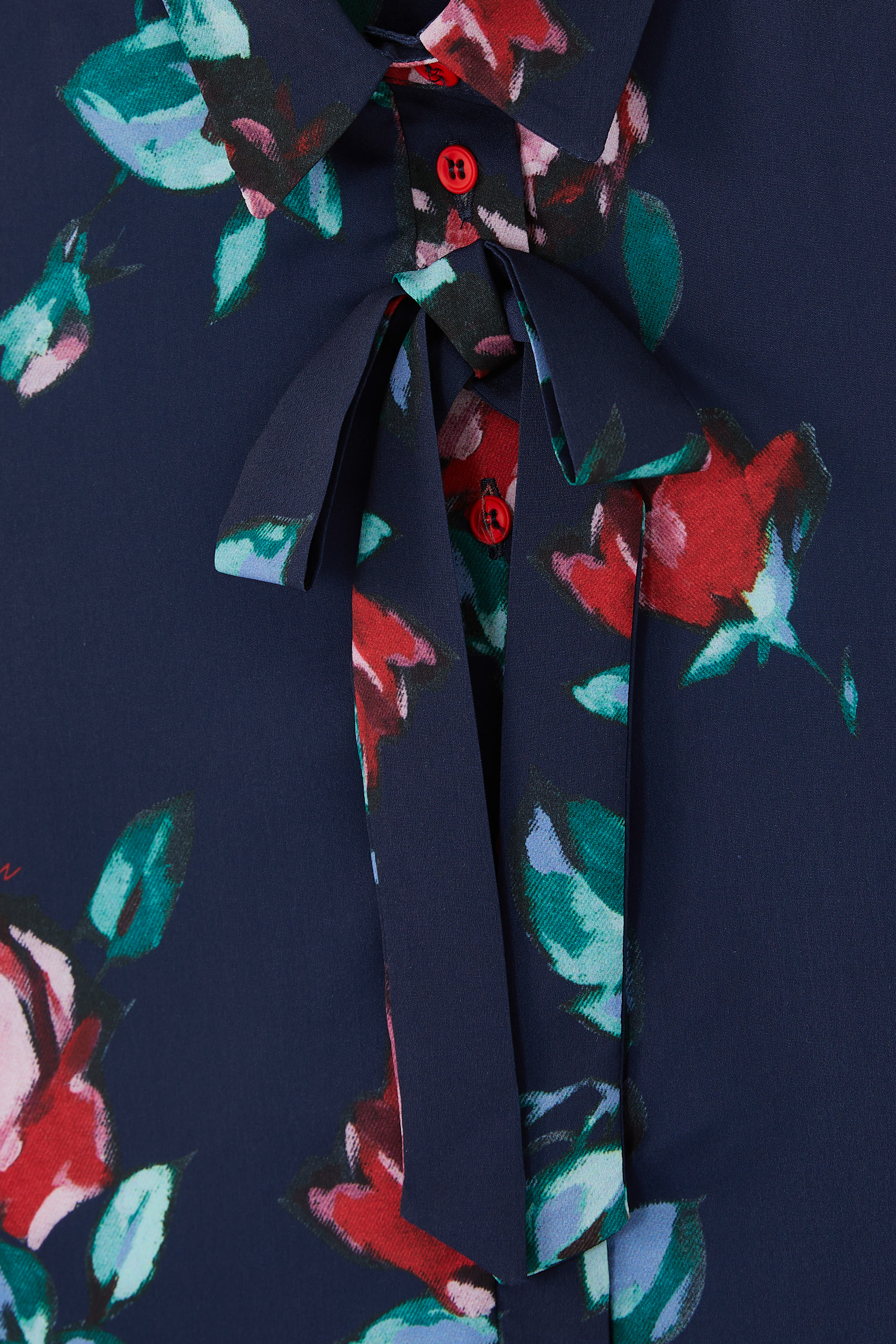 فستان بتصميم قميص بطيات ونقشة زهور للأطفال