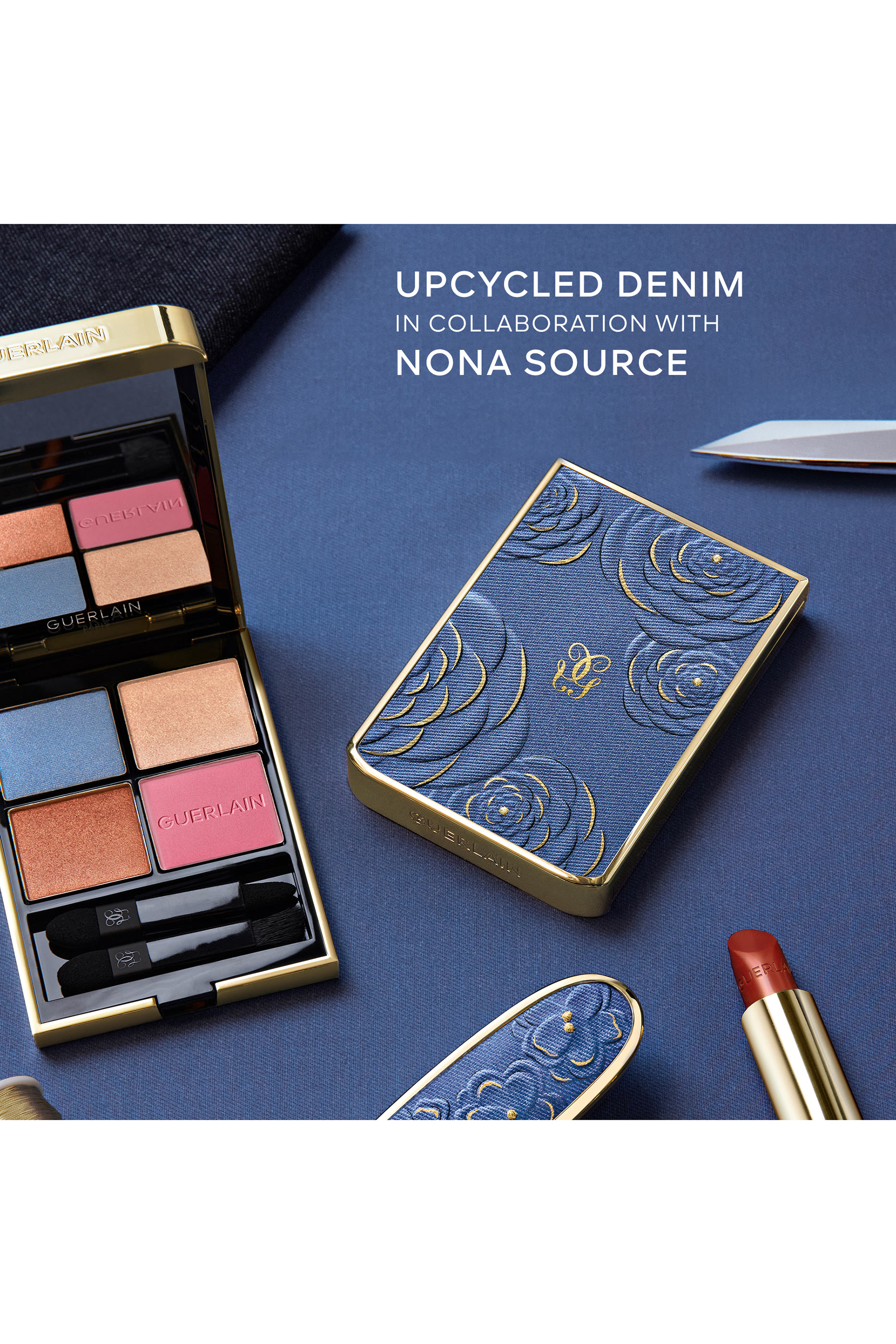 لوحة ظلال عيون أومبري جي بأربعة ألوان درجة دينم بلوسوم